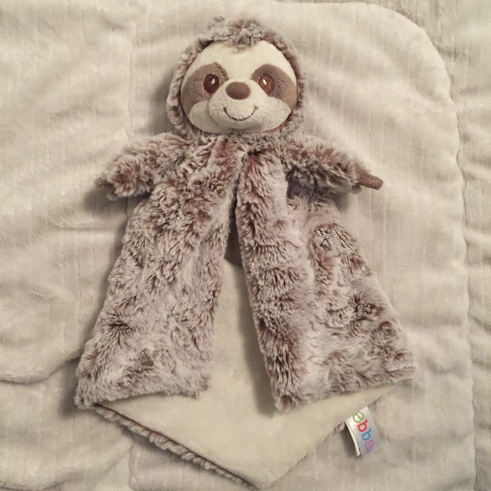 Ebba Sloth Baby Plush Security Blanket Lovey